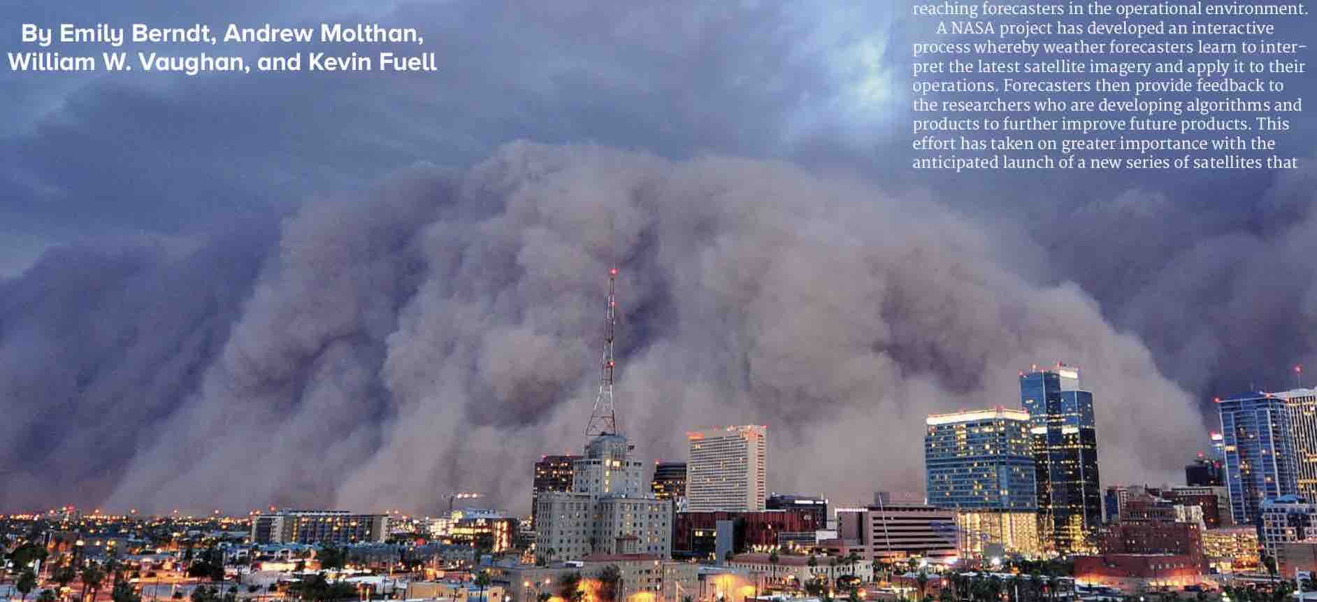 Dust storm in Phoenix.